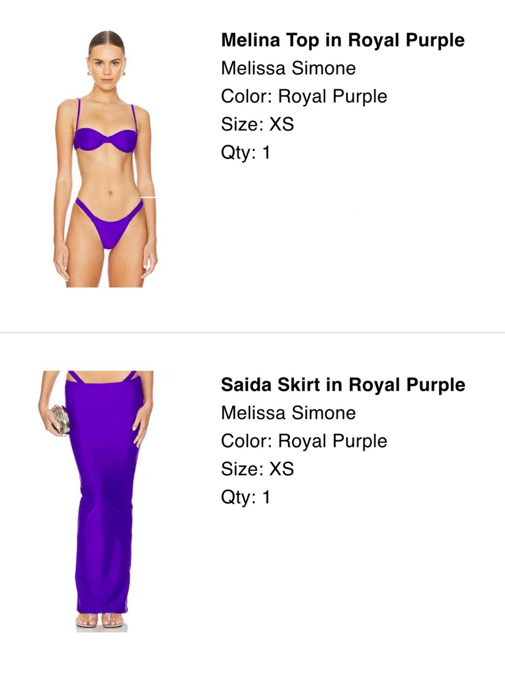 Melissa Simone Bikini Skirt Set